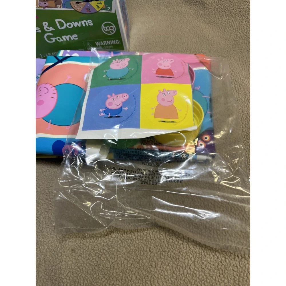 Peppa Pig Ups and Downs Game Jumbo 2 1/2 Foot Game Board TCG 2-4 Players‎